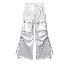 Calça metallic cargo