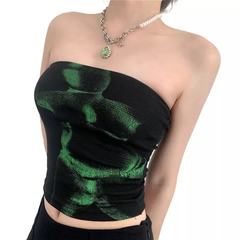 Cropped top green club na internet