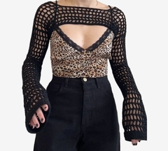 Cropped handmade crochê na internet