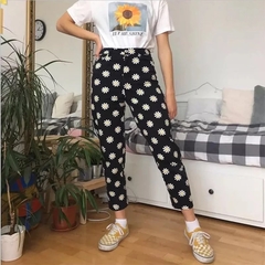 Calça black flower