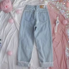 Calça mom jeans cintura alta heart ( encomenda ) - buy online