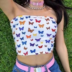 Cropped Butterfly white