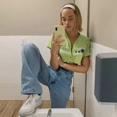 Cropped cute green - loja online
