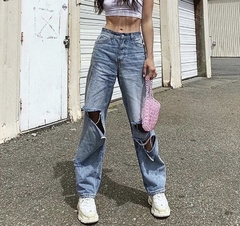 Calça jeans Rasgada style - Baby Black Shop