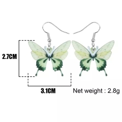 Brincos butterfly grunge - Baby Black Shop