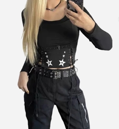 Cropped cyber star - Baby Black Shop