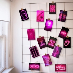 Parede aesthetic 50 adesivos - Baby Black Shop