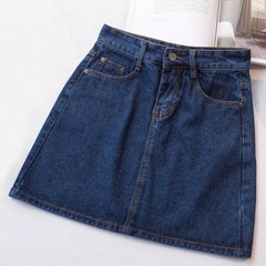 Saia Jeans Chloe - Baby Black Shop