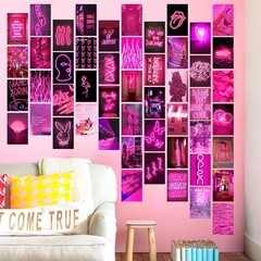 Parede aesthetic 50 adesivos - comprar online