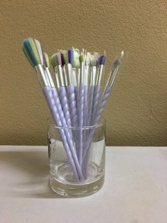 Pincéis de maquiagem Unicórnio - Baby Black Shop