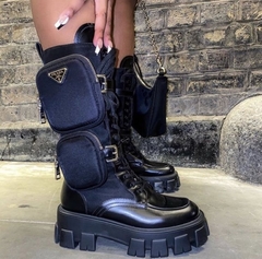 Bota Prada Monolotith nylon e couro na internet