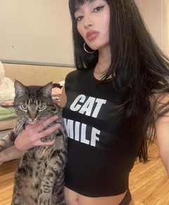 Baby tee cat milf - comprar online