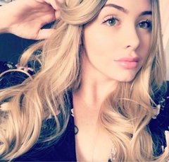 Peruca Sintética Loira com raiz preta - Baby Black Shop