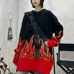 Moletom Fire - Baby Black Shop