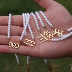 Colar Pearl angel number - loja online