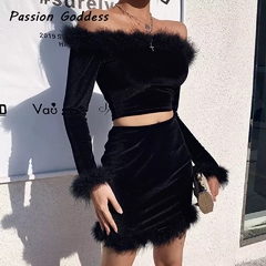 Conjunto Baddie Furry (encomenda) - comprar online