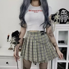 Saia xadrez colegial Punk (encomenda) na internet