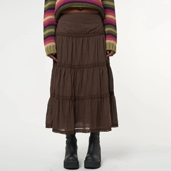 Saia brown grunge - loja online