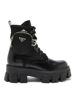 Bota Prada Monolotith nylon e couro
