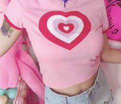 Cropped heart powerpuff girls ( encomenda ) - loja online