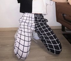 Calça black and white split ( encomenda )