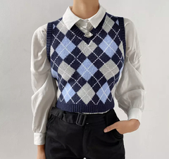 Pullover xadrez - Baby Black Shop