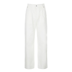 Calça wide white - Baby Black Shop