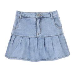 Saia Jeans Y2K - Baby Black Shop