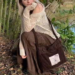 Saia brown grunge - comprar online