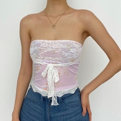 Tube top lace renda