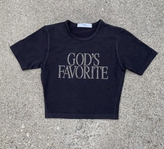 Cropped god’s favorite entrega rápida - comprar online