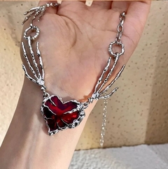 Colar skull heart - comprar online