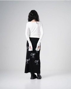 Saia longa tie - Baby Black Shop
