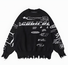 Suéter racing letter