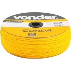 CORDA MULTIFILAMENTO TRANÇADA 3 MM X 625 M AMARELA EM CARRETEL VONDER 80.53.362.501