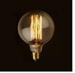 Pack por 10 Lámpara globo grande g125 vintage LED 6 w