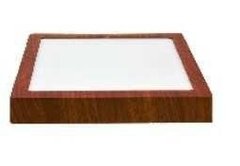 Panel LED aplicar 24 w marco madera - tienda online