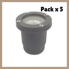 Pack x 5 Artefacto empotrar o aplicar gu10