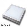 Pack x 5 plafon 18 w