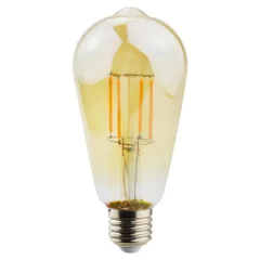 Pack por 5 Lámpara pera ST64 vintage LED 4 w AMBAR