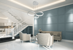 Lampara Colgante Smart Led 44w Dim Yani Aluminio Bluetooth en internet