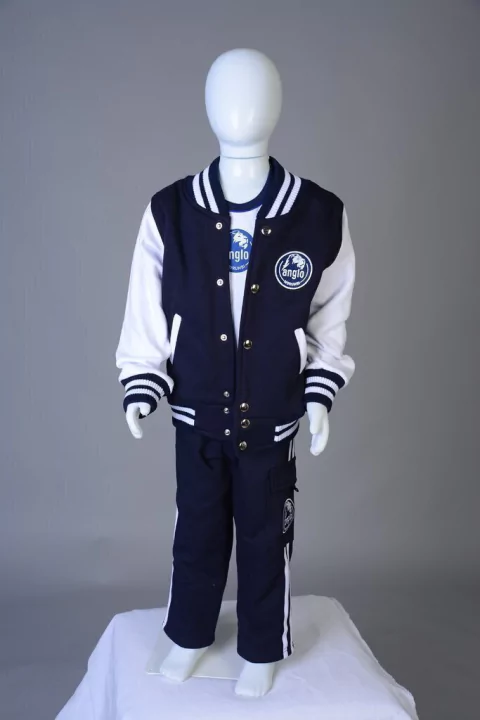 ANGLO- Jaqueta moletom com botão- College - comprar online