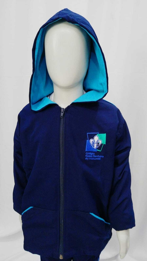 N SRA MORUMBI- Jaqueta tactel com forro, zíper e capuz
