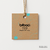 Hang Tag kraft 5 x 5 cm