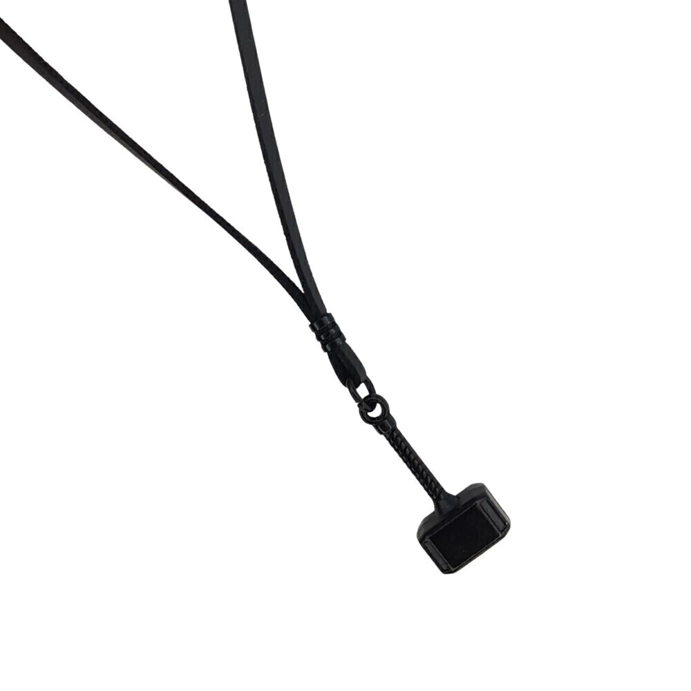 Colar Couro Thor Preto