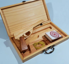 Kit atiradeira para elástico automática com maleta
