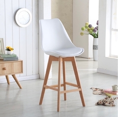 Banqueta Tulip base madera x 2 unid, en internet