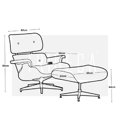 Sillón Eames Lounge chair con Ottoman