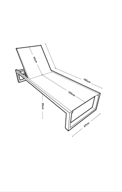Reposera Niza Blanca x 2 unidades - tienda online