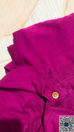 Camisa Fúcsia Viscolinho na internet